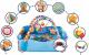 Lionelo Mata edukacyjna Anika 2w1 Blue/Yellow 2