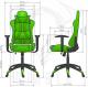 Fotel Diablo Chairs X-One Czarno-zielony 9