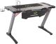 Biurko Ultradesk Space Szare 113 cmx61 cm Aluminium 2