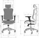 Krzesło biurowe Diablo Chairs V-Basic Czarne Szare 1