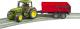 Bruder Traktor John Deere 6920 z czerwoną przyczepą (02057) 5