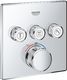 Bateria prysznicowa Grohe Grohe Grohtherm SmartControl Bateria prysznicowa podtynkowa termostatyczna do trzech wyjść wody Chrom - 29126000 1
