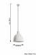 Lampa wisząca Sollux Damaso 1x60W  (SL.0281) 3