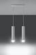 Lampa wisząca Sollux Lora nowoczesna industrial biały  (SL.0324) 1