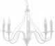Lampa wisząca Sollux Lora retro biały  (SL.0215) 1