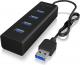 HUB USB Icy Box 4x USB-A 3.0 (NUICYUS4P000012) 3