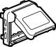 Legrand PLEXO55 Adapter do mechanizmów MOSAIC szary / biały (069580) 2