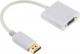 Adapter AV Gembird DisplayPort - D-Sub (VGA) biały (A-DPM-VGAF-02-W) 1