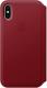 Apple Etui Leather Folio do iPhone X, czerwony (MRQD2ZM/A) 1