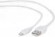 Kabel USB Gembird USB-A - Lightning 1 m Biały (CC-USB2-AMLM-W-1M) 2