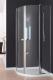 Aquaform SANITA PLUS Kabina półokrągła 90/90/185 chrom, optic, szkło przejrzyste (100-06143B + 200-06918P) 1