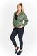 Ptak Moda Bluza damska bomberka w kwiaty M55085 zielona r. 42 1