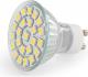 Whitenergy GU10, 4W, 24 SMD 5050, 230V, B.zimna, reflektor (4899) 1
