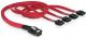 Delock SFF 8087 - SATA x4, 0.5m, Czerwony (83057) 1