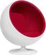 King Home Fotel BALL biało-czerwony 1