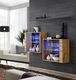 ASM Meble Komoda wisząca z półką switch sb iii czarny + led (26 ZZ SW SB3) - 40638 15