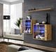 ASM Meble Komoda wisząca z półką switch sb iii czarny + led (26 ZZ SW SB3) - 40638 4