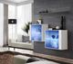 ASM Meble Komoda wisząca z półką switch sb iii czarny + led (26 ZZ SW SB3) - 40638 7