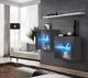 ASM Meble Komoda wisząca z półką switch sb iii czarny + led (26 ZZ SW SB3) - 40638 8