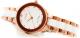 Zegarek Gino Rossi damski Kostini rose gold-biały (11041B-3D3) 1