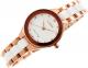 Zegarek Gino Rossi damski Kostini rose gold-biały (11041B-3D3) 5