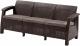 Allibert Sofa ogrodowa Corfu Love Seat Max Brązowa 1