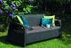 Allibert Sofa ogrodowa CORFU - grafitowa 2