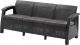 Allibert Sofa ogrodowa CORFU - grafitowa 1