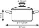 Tescoma Garnek Presto niski 16cm (728216.00) 1