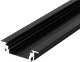 Mojeledy Profil aluminiowy led Groove10 wpuszczany meblowy do frezu anodowany czarny TOPMET LUX01526 /2m/ 1