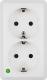 Elektro-Plast BERG Gniazdo podwójne schuko n/t 2x2P+Z 16A (3738-00) 2