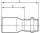 Conex Łącznik redukcyjny serii B Press 18 x 15mm (P524301815000) 1