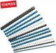 Staples Grzbiety do bindowania, plastikowe, 6mm, czarny, opakowanie 100 szt. (PD0044) 1