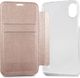Guess Guess GUFLBKPXIGLTRG iPhone X rose gold /różowo-złoty book Iridescent 3