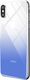 Baseus Baseus gradient szkło hartowane 9H na tył iPhone X niebieskie 1