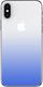 Baseus Baseus gradient szkło hartowane 9H na tył iPhone X niebieskie 4