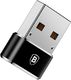Adapter USB Baseus USB-C - USB Czarny  (28297-uniw) 3
