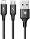 Kabel USB Baseus USB-A - microUSB + Lightning 1.2 m Czarny (27107-uniw) 2