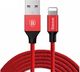 Kabel USB Baseus USB-A - Lightning 1.2 m Czerwony (25266-uniw) 1