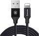Kabel USB Baseus USB-A - Lightning 1.2 m Czarny (25263-uniw) 1