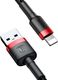 Kabel USB Baseus USB-A - Lightning 1 m Czarno-czerwony (31652-uniw) 1