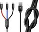 Kabel USB Baseus USB-A - USB-C + microUSB + Lightning 1.2 m Czarny (31567-uniw) 7