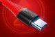 Kabel USB Rock Space Kabel Rock Hi-Tensile USB-C Typ C 3A 1m Nylon czerwony 7