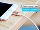 Kabel USB Rock Space Rock kabel Lightning (MFI) apple iphone nylonowy różowy 3