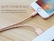 Kabel USB Rock Space Rock kabel Lightning (MFI) apple iphone nylonowy różowy 4