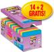 Post-it Bloczek samoprzylepny SUPER STICKY Z-NOTES R330-SS-VP16 76x76mm mix kolorów, 16 sztuk (3M0584) 1