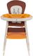 FUN BABY Krzesełko do karmienia dzieci 3 w 1 - brązowe 2