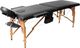 PROFIBED Łóżko do masażu 2 segmentowe drewniane o szerokości 70 cm, czarne 1