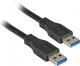 Kabel USB EFB USB-A - USB-A 1.8 m Czarny (K5210SW.1,8) 2