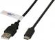 Kabel USB EFB USB-A - USB-C 1 m Czarny (K5258SW.1) 1